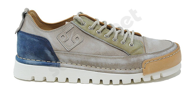 BnG Real Shoes La Patch Man sand green blue